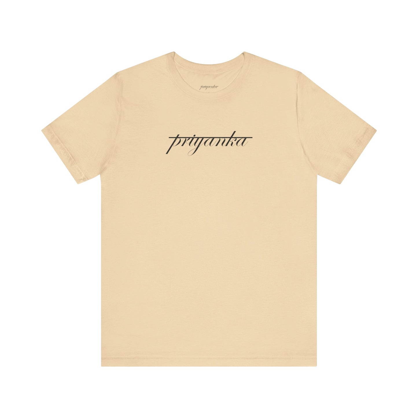 Slogan tee beige